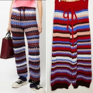 BOHO Y2K Crochet Sweatpants Hippie Vibe